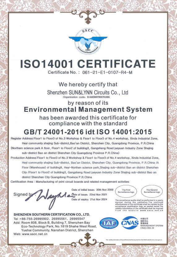 PCB ISO14001